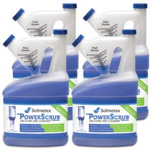 Solmetex PowerScrub Vacuum Line Cleaner Case (4-64 oz. bottles/case)