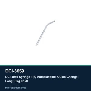 DCI 3059 Syringe Tip, Autoclavable, Quick-Change, Long; Pkg of 50