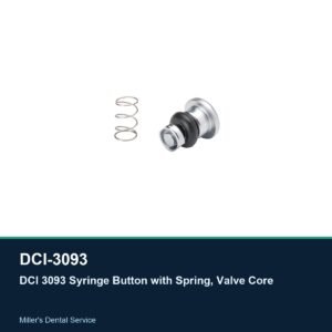 DCI 3093 Syringe Button with Spring, Valve Core