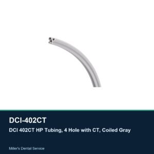 DCI 402CT HP Tubing, 4 Hole with CT, Coiled Gray