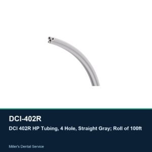 DCI 402R HP Tubing, 4 Hole, Straight Gray; Roll of 100ft
