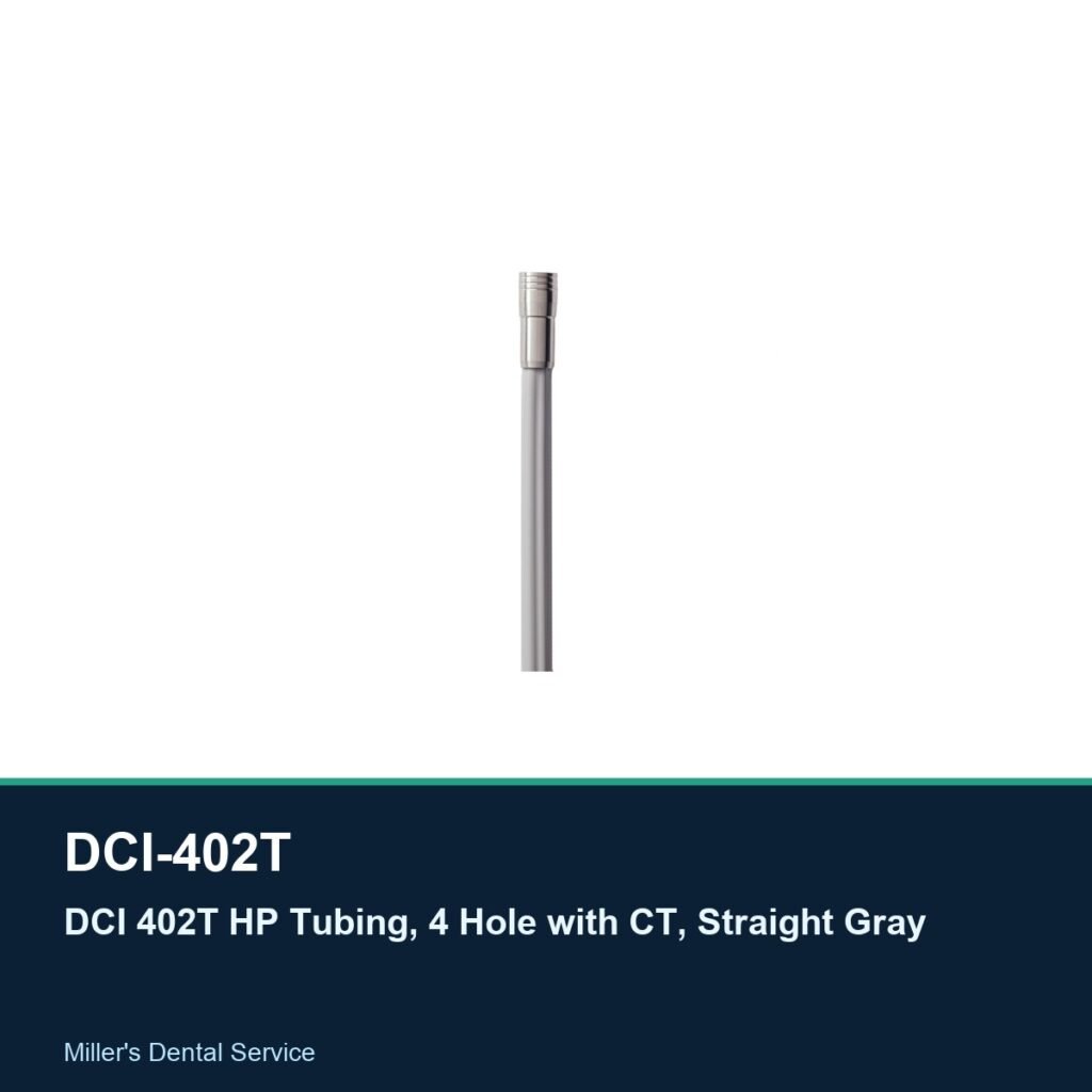 DCI 402T HP Tubing, 4 Hole with CT, Straight Gray