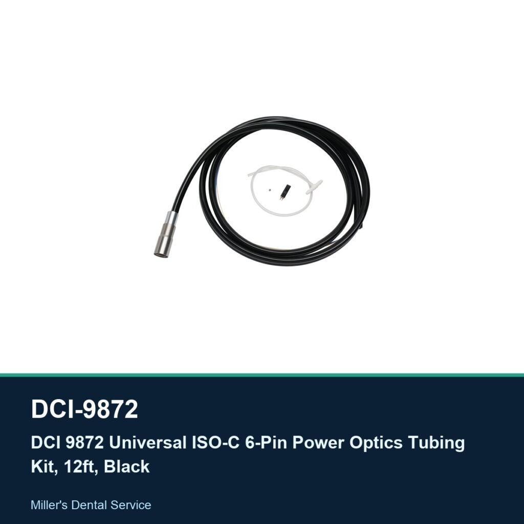 DCI 9872 Universal ISO-C 6-Pin Power Optics Tubing Kit, 12ft, Black