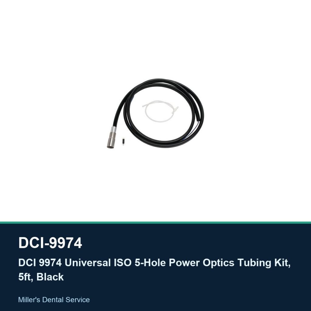DCI 9974 Universal ISO 5-Hole Power Optics Tubing Kit, 5ft, Black